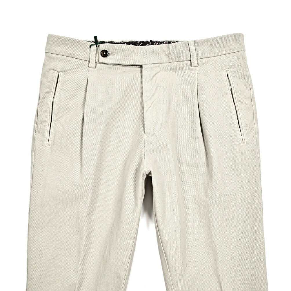 秋冬先行セール｜BERWICH "RETRO" ストレッチコットン ワンタックチノスラックス｜411740-52｜GUARDAROBA MILANO OFFICIAL STORE