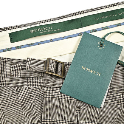 BERWICH RETRO ストレッチウールコットン ワンタックスラックス｜422106 - 46｜GUARDAROBA MILANO OFFICIAL STORE