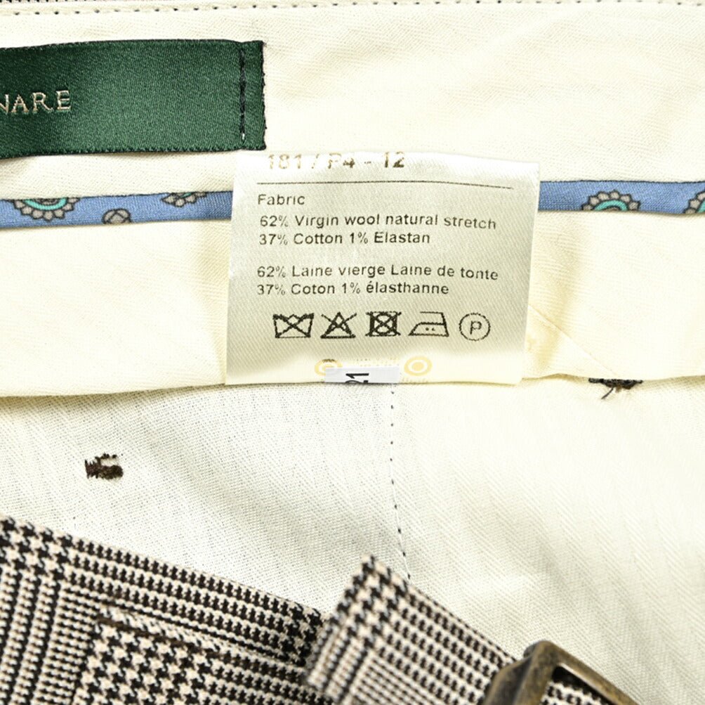 BERWICH RETRO ストレッチウールコットン ワンタックスラックス｜422106 - 46｜GUARDAROBA MILANO OFFICIAL STORE