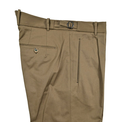 BERWICH "RETRO" ストレッチコットンチノワンタックスラックス｜424776 - 46｜GUARDAROBA MILANO OFFICIAL STORE