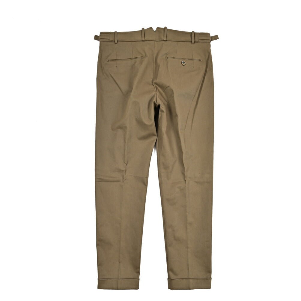 BERWICH "RETRO" ストレッチコットンチノワンタックスラックス｜424776 - 46｜GUARDAROBA MILANO OFFICIAL STORE