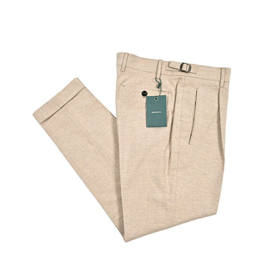 BERWICH "RETRO" コットンフランネル ワンタックパンツ｜433492-46｜GUARDAROBA MILANO OFFICIAL STORE