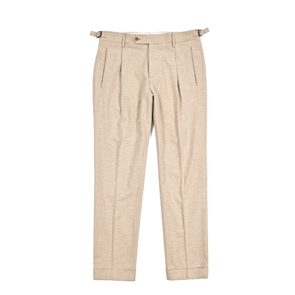 BERWICH "RETRO" コットンフランネル ワンタックパンツ｜433492-46｜GUARDAROBA MILANO OFFICIAL STORE