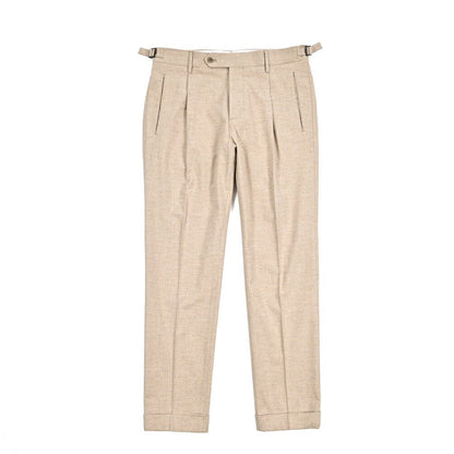 BERWICH "RETRO" コットンフランネル ワンタックパンツ｜433492-46｜GUARDAROBA MILANO OFFICIAL STORE