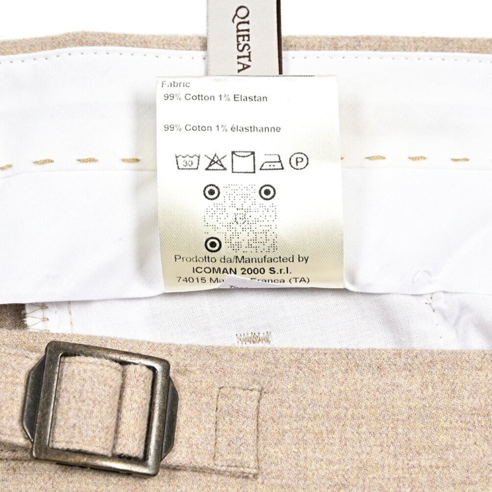 BERWICH "RETRO" コットンフランネル ワンタックパンツ｜433492-46｜GUARDAROBA MILANO OFFICIAL STORE