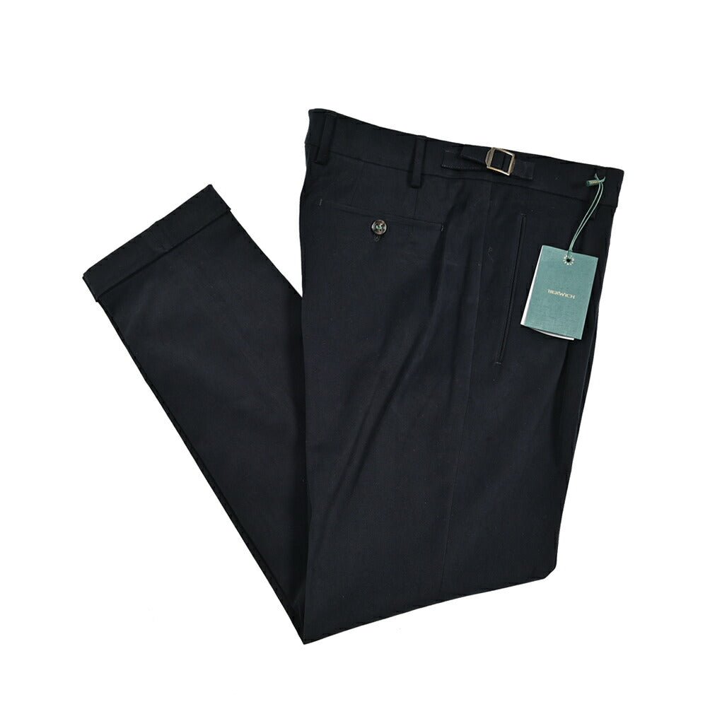 BERWICH "RETRO" ストレッチコットン ワンタックパンツ｜433693-50｜GUARDAROBA MILANO OFFICIAL STORE