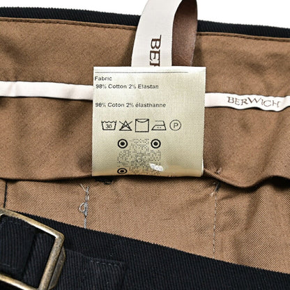BERWICH "RETRO" ストレッチコットン ワンタックパンツ｜433693-50｜GUARDAROBA MILANO OFFICIAL STORE