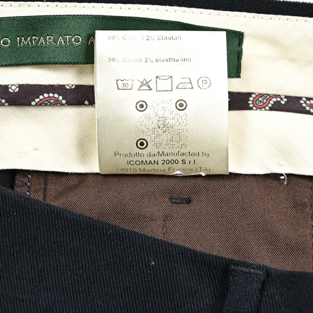 BERWICH "RETRO" ストレッチコットン ワンタックパンツ｜433832-44｜GUARDAROBA MILANO OFFICIAL STORE