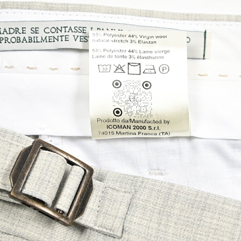 BERWICH "RETRO" ストレッチウール ワンタックスラックス｜433990-48｜GUARDAROBA MILANO OFFICIAL STORE