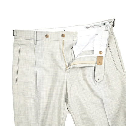 BERWICH "RETRO" ストレッチウール ワンタックスラックス｜433990-48｜GUARDAROBA MILANO OFFICIAL STORE