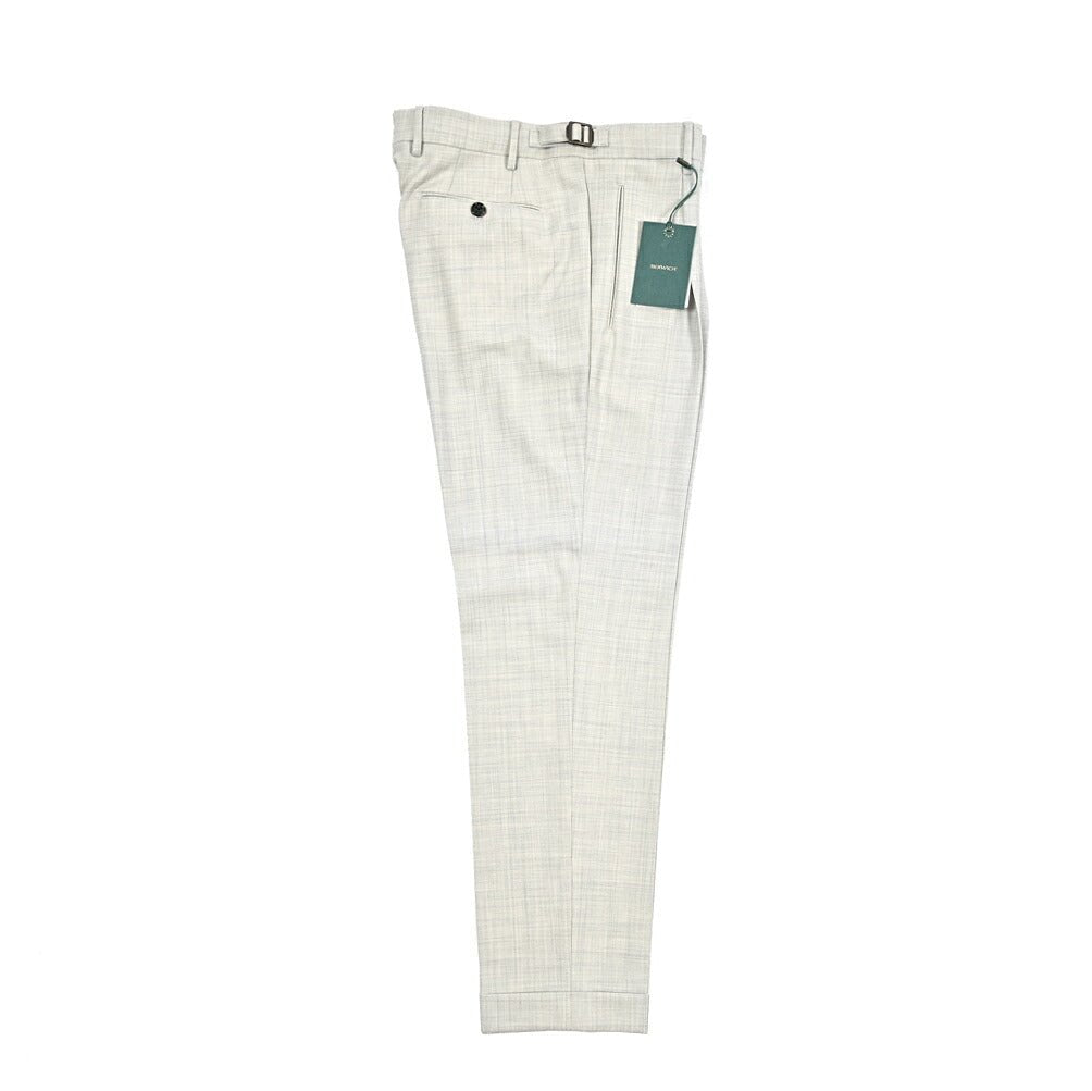BERWICH "RETRO" ストレッチウール ワンタックスラックス｜433990-48｜GUARDAROBA MILANO OFFICIAL STORE
