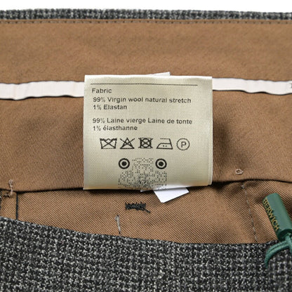 BERWICH “RETRO” ストレッチウール ワンタックスラックス グレー(grey) 46 | GUARDAROBA MILANO OFFICIAL STORE