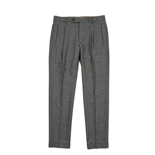 BERWICH “RETRO” ストレッチウール ワンタックスラックス グレー(grey) 46 | GUARDAROBA MILANO OFFICIAL STORE