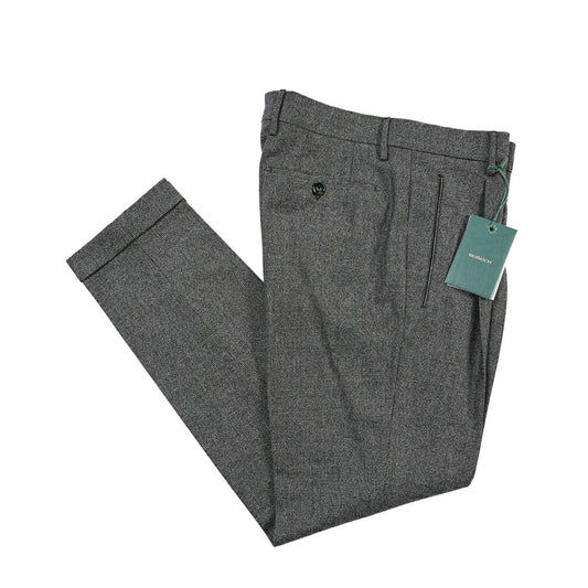 BERWICH “RETRO” ストレッチウール ワンタックスラックス グレー(grey) 46 | GUARDAROBA MILANO OFFICIAL STORE