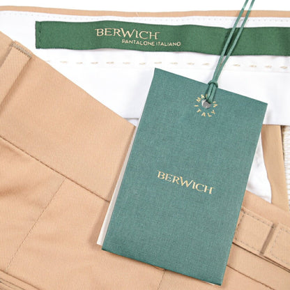 BERWICH “RETRO” ストレッチコットン ワンタックパンツ ベージュ(beige) 46 | GUARDAROBA MILANO OFFICIAL STORE