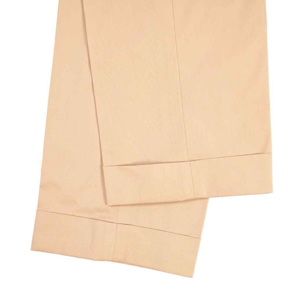 BERWICH “RETRO” ストレッチコットン ワンタックパンツ ベージュ(beige) 46 | GUARDAROBA MILANO OFFICIAL STORE