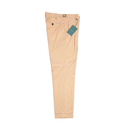 BERWICH “RETRO” ストレッチコットン ワンタックパンツ ベージュ(beige) 46 | GUARDAROBA MILANO OFFICIAL STORE