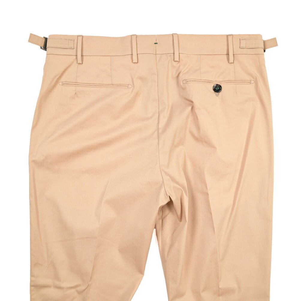 BERWICH “RETRO” ストレッチコットン ワンタックパンツ ベージュ(beige) 46 | GUARDAROBA MILANO OFFICIAL STORE