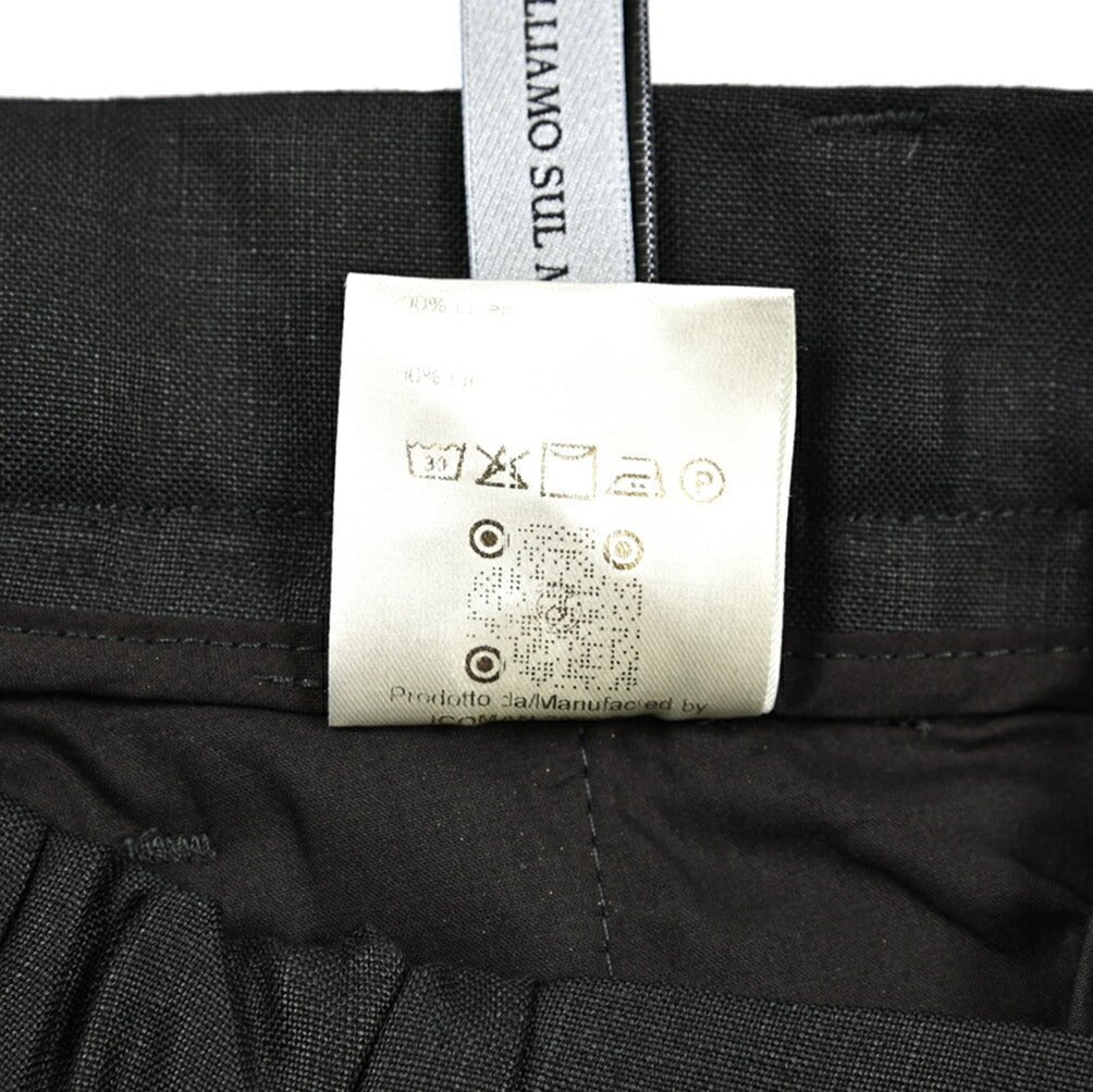 BERWICH "RETRO ELAX" リネン100% ワンタックスラックス｜424693 - 46｜GUARDAROBA MILANO OFFICIAL STORE