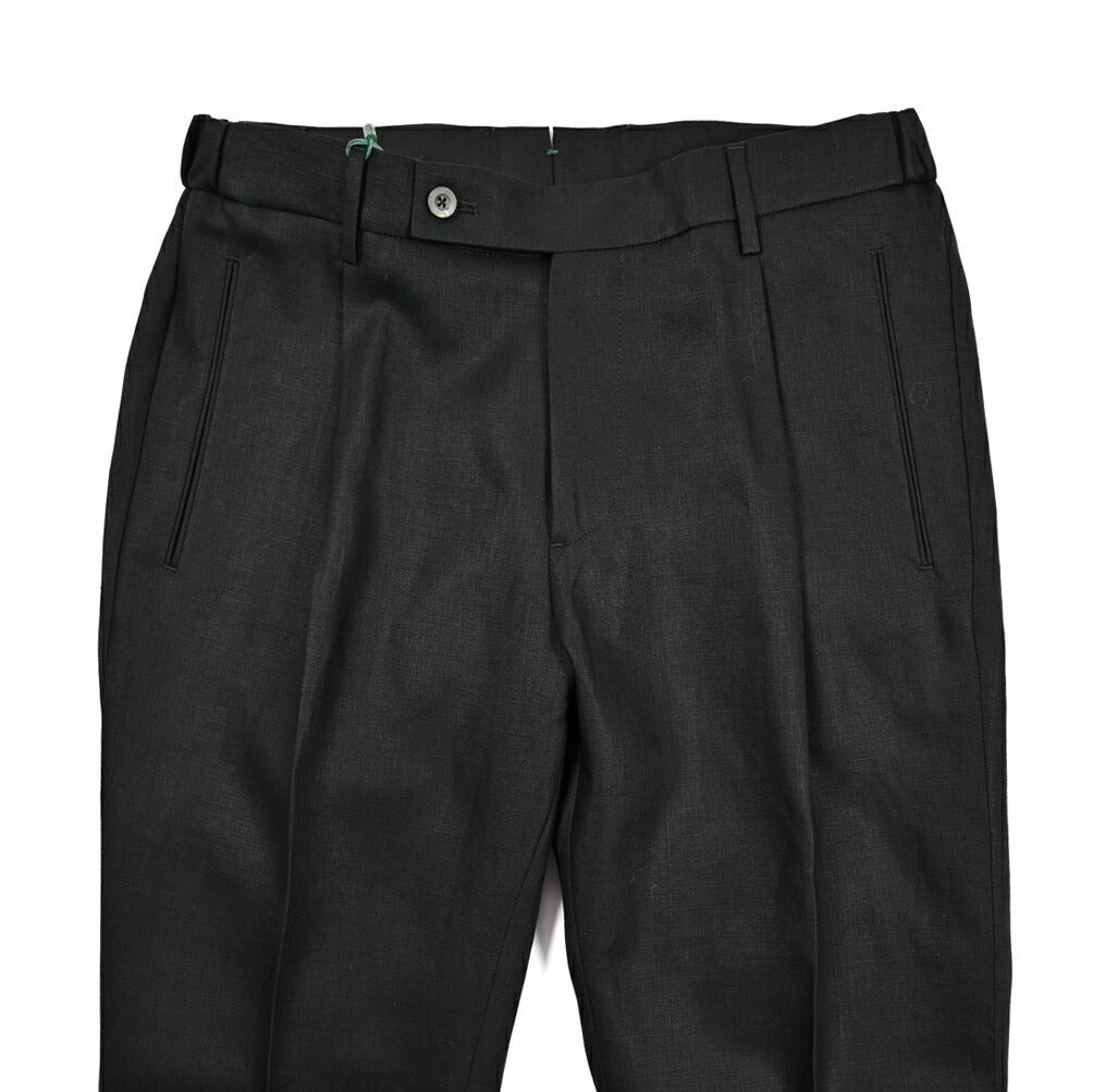 BERWICH "RETRO ELAX" リネン100% ワンタックスラックス｜424693 - 46｜GUARDAROBA MILANO OFFICIAL STORE