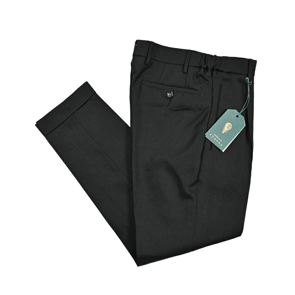 BERWICH "RETRO ELAX" リネン100% ワンタックスラックス｜424693 - 46｜GUARDAROBA MILANO OFFICIAL STORE