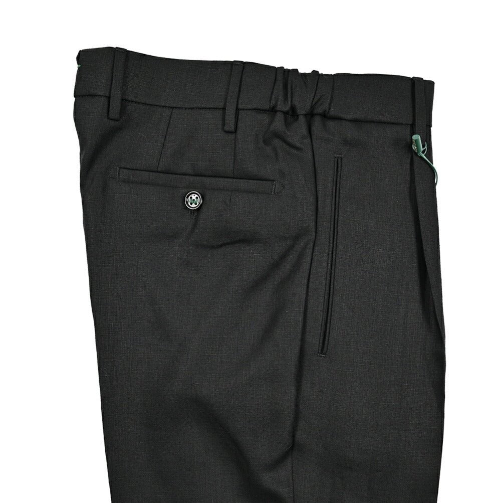 BERWICH "RETRO ELAX" リネン100% ワンタックスラックス｜424693 - 46｜GUARDAROBA MILANO OFFICIAL STORE
