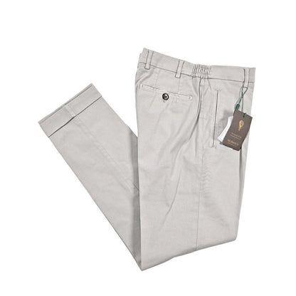 BERWICH "RETRO ELAX GD" リヨセル混コットン ワンタックストレッチパンツ｜425457 - 44｜GUARDAROBA MILANO OFFICIAL STORE