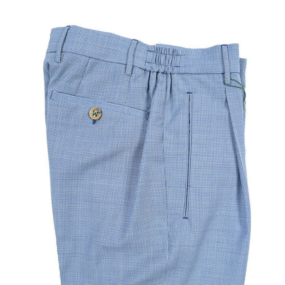 BERWICH “RETRO ELAX” SUPER 110'S ヴァージンウール100% ワンタックスラックス ブルー(royal) 44 | GUARDAROBA MILANO OFFICIAL STORE