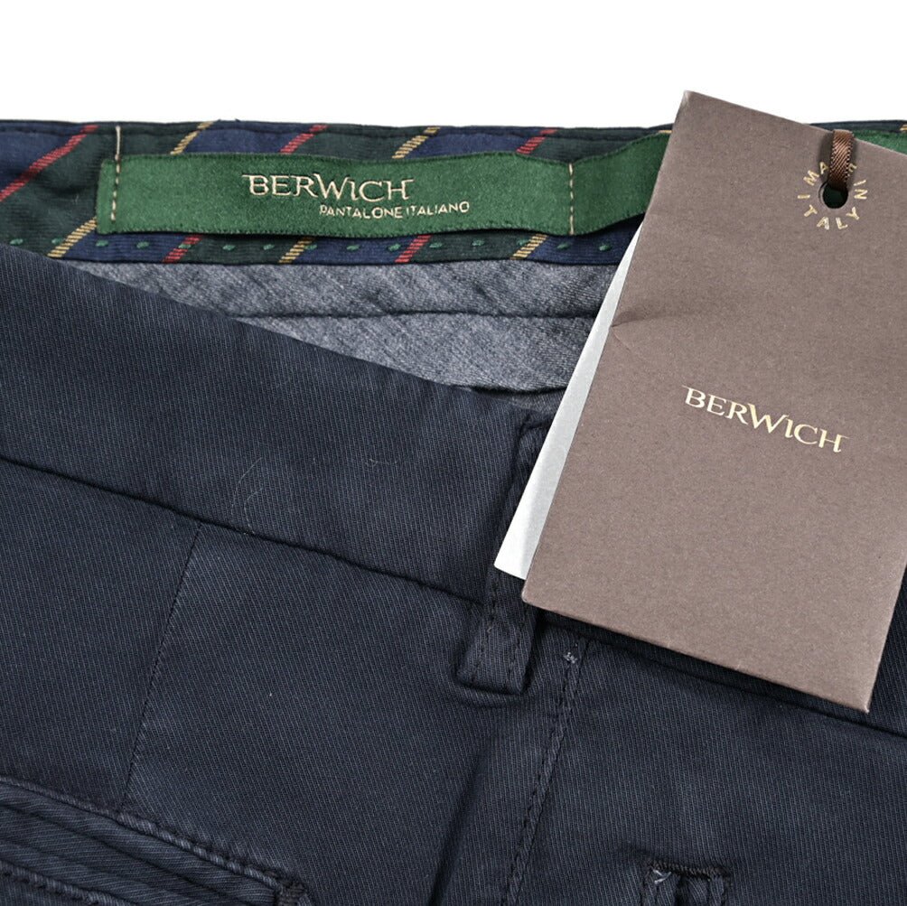 BERWICH "RETRO GD" ストレッチコットン ワンタックチノパンツ｜434046-44｜GUARDAROBA MILANO OFFICIAL STORE