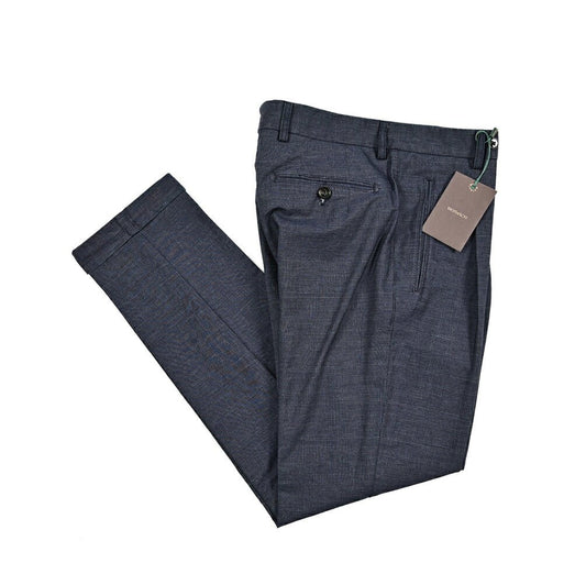 BERWICH "RETRO - GD" ストレッチコットン ワンタックパンツ ネイビー(indaco) 46 | GUARDAROBA MILANO OFFICIAL STORE