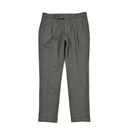 BERWICH “RETRO-GD” ストレッチコットン ワンタックパンツ グレージュ(beige208) 46 | GUARDAROBA MILANO OFFICIAL STORE