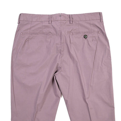 BERWICH “RETRO-GD” リヨセル混コットン ワンタックパンツ パープル(cipolla502) 48 | GUARDAROBA MILANO OFFICIAL STORE