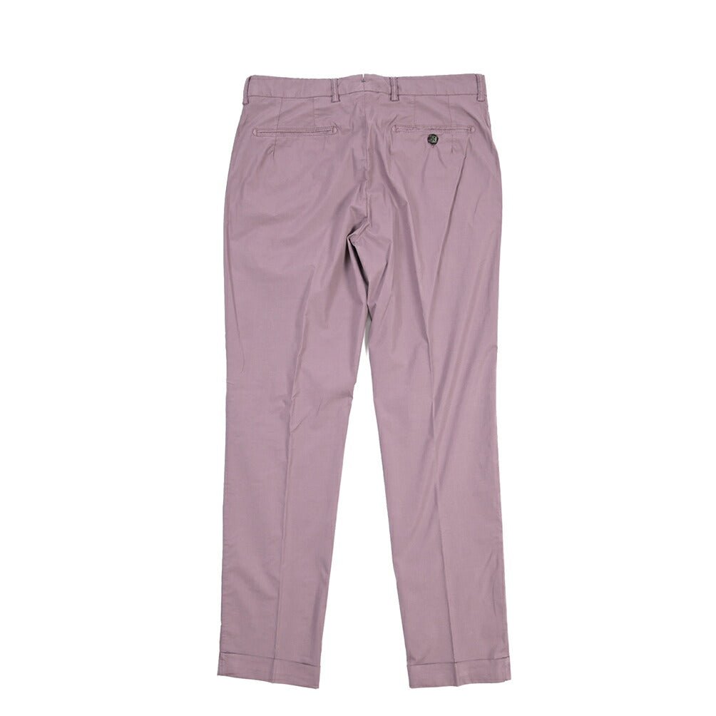 BERWICH “RETRO-GD” リヨセル混コットン ワンタックパンツ パープル(cipolla502) 48 | GUARDAROBA MILANO OFFICIAL STORE