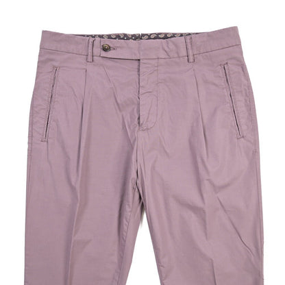 BERWICH “RETRO-GD” リヨセル混コットン ワンタックパンツ パープル(cipolla502) 48 | GUARDAROBA MILANO OFFICIAL STORE