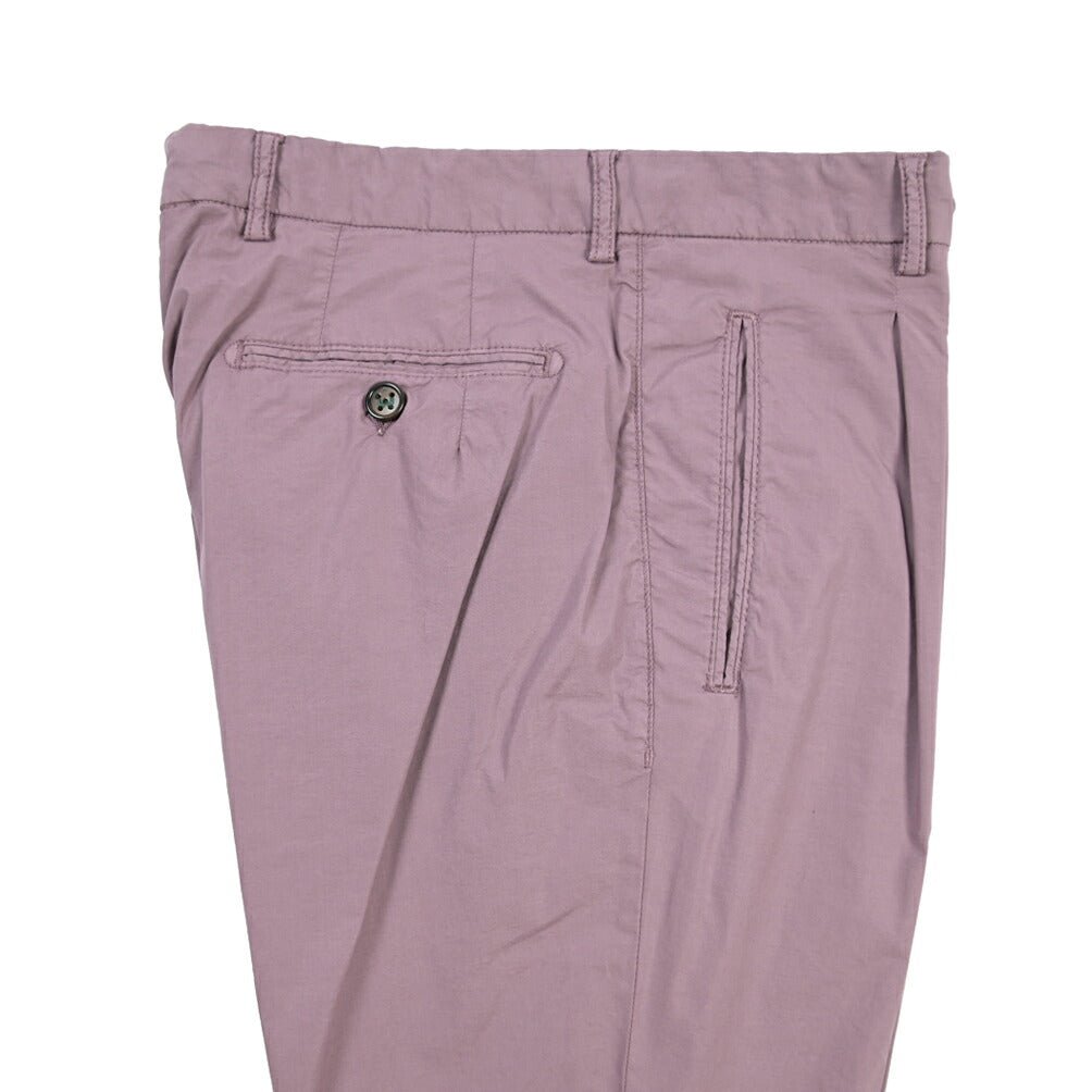BERWICH “RETRO-GD” リヨセル混コットン ワンタックパンツ パープル(cipolla502) 48 | GUARDAROBA MILANO OFFICIAL STORE