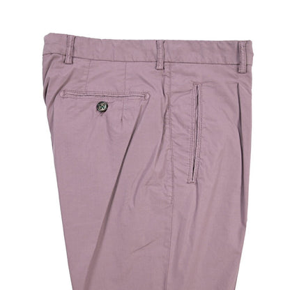 BERWICH “RETRO-GD” リヨセル混コットン ワンタックパンツ パープル(cipolla502) 48 | GUARDAROBA MILANO OFFICIAL STORE