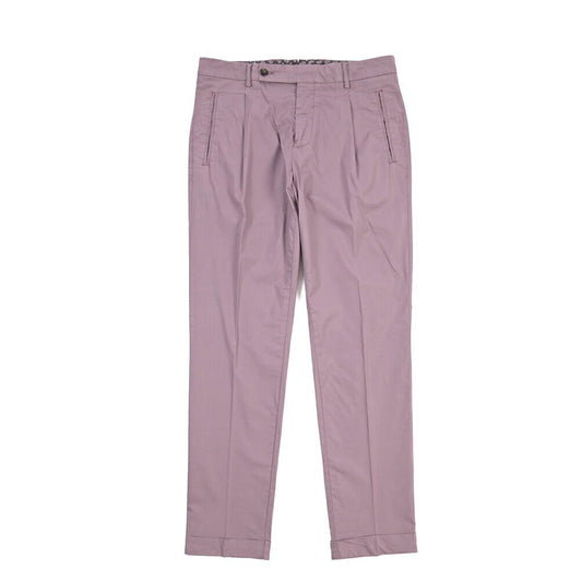 BERWICH “RETRO-GD” リヨセル混コットン ワンタックパンツ パープル(cipolla502) 48 | GUARDAROBA MILANO OFFICIAL STORE
