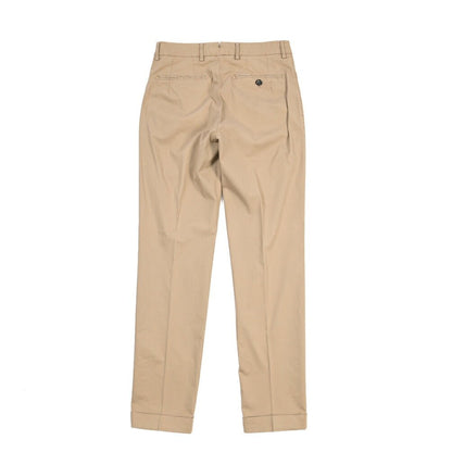 BERWICH “RETRO-GD” ストレッチコットン ワンタックチノパンツ ブラウン(noce724) 44 | GUARDAROBA MILANO OFFICIAL STORE