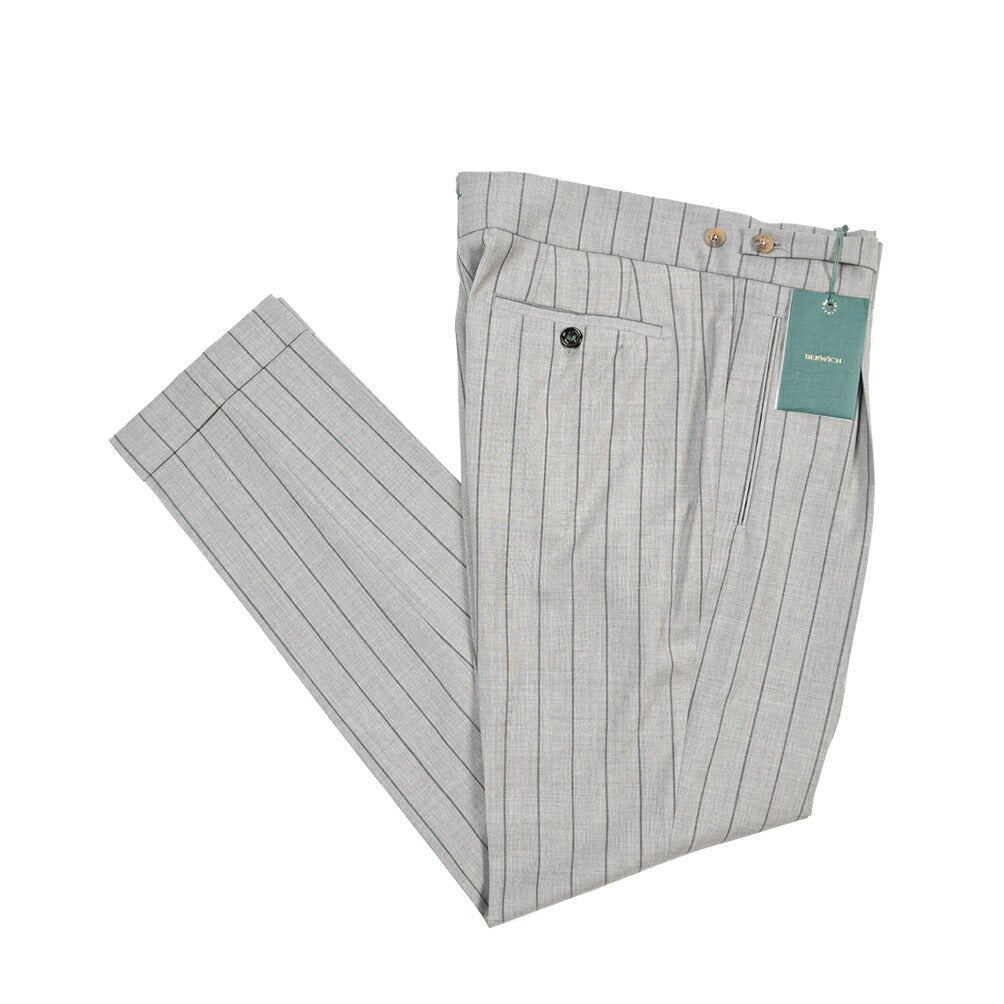BERWICH “RETRO GURKHA” ヴァージンウール100% グルカパンツ グレー(grey) 48 | GUARDAROBA MILANO OFFICIAL STORE