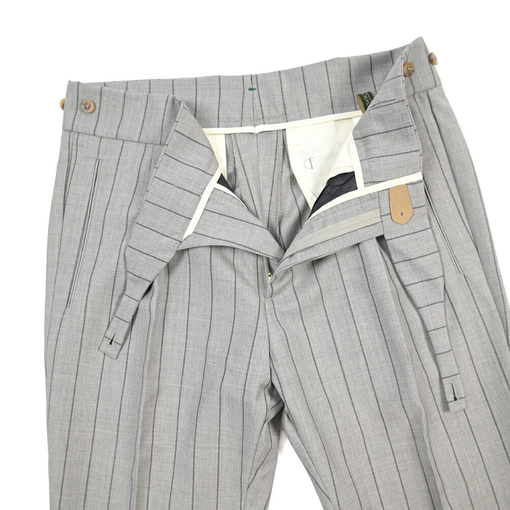 BERWICH “RETRO GURKHA” ヴァージンウール100% グルカパンツ グレー(grey) 48 | GUARDAROBA MILANO OFFICIAL STORE