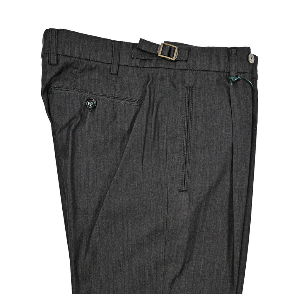 BERWICH "RETRO LONG" コットン100% ライトオンスデニム ワンタックスラックス｜424560 - 46｜GUARDAROBA MILANO OFFICIAL STORE