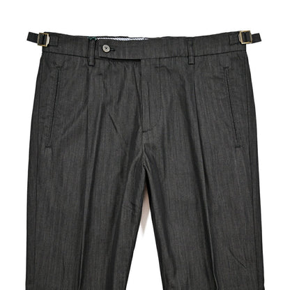 BERWICH "RETRO LONG" コットン100% ライトオンスデニム ワンタックスラックス｜424560 - 46｜GUARDAROBA MILANO OFFICIAL STORE