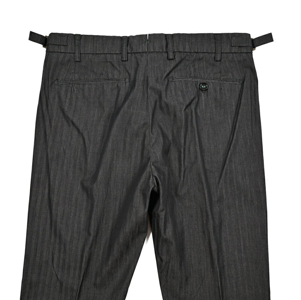 BERWICH "RETRO LONG" コットン100% ライトオンスデニム ワンタックスラックス｜424560 - 46｜GUARDAROBA MILANO OFFICIAL STORE