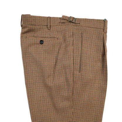 BERWICH “RETRO LONG” ヴァージンウール100% ワンタックスラックス ブラウン(tobbacco) 56 | GUARDAROBA MILANO OFFICIAL STORE