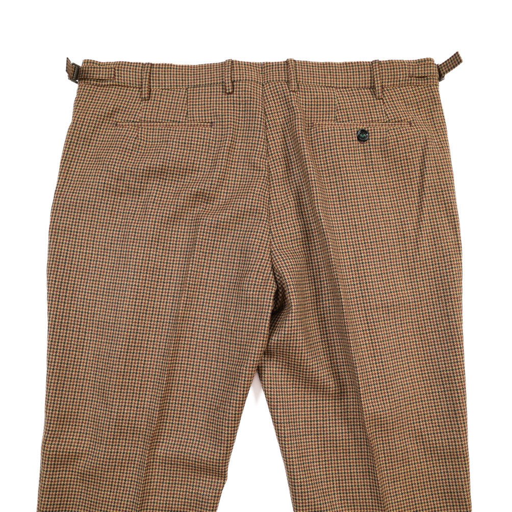 BERWICH “RETRO LONG” ヴァージンウール100% ワンタックスラックス ブラウン(tobbacco) 56 | GUARDAROBA MILANO OFFICIAL STORE