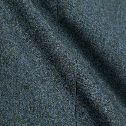 BERWICH “RETRO LONG” ヴァージンウール100% ワンタックスラックス ブルー(petrol) 46 | GUARDAROBA MILANO OFFICIAL STORE