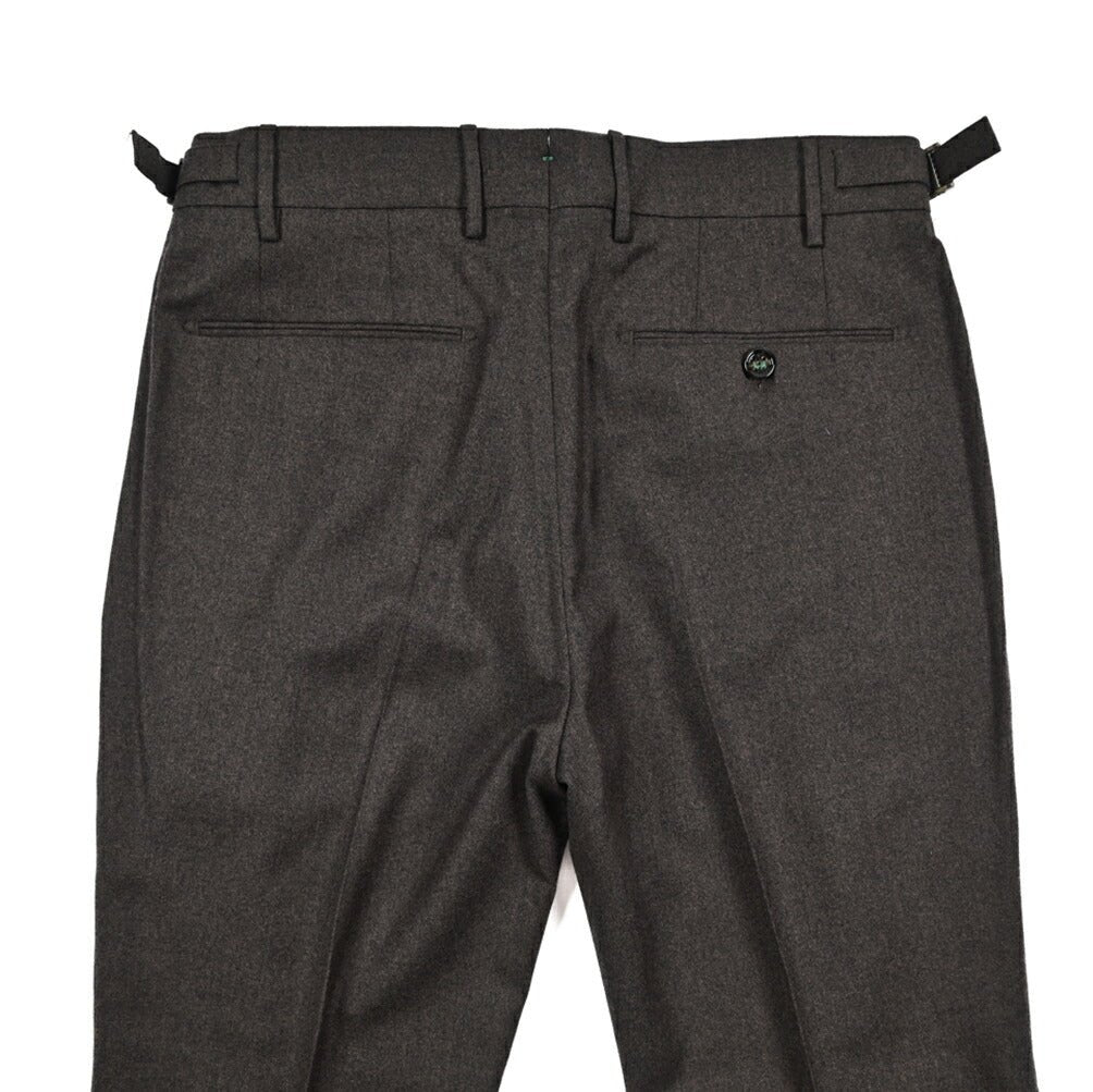 BERWICH “RETRO LONG” ヴァージンウール100% ワンタックスラックス ブラウン(brown) 46 | GUARDAROBA MILANO OFFICIAL STORE