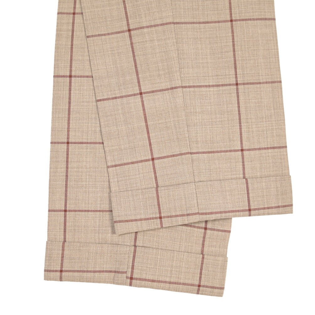BERWICH “RETRO LONG” ヴァージンウール100% ワンタックスラックス ブラウン(tobacco) 50 | GUARDAROBA MILANO OFFICIAL STORE