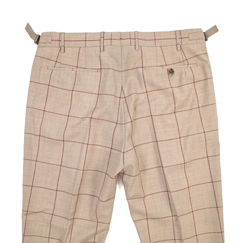 BERWICH “RETRO LONG” ヴァージンウール100% ワンタックスラックス ブラウン(tobacco) 50 | GUARDAROBA MILANO OFFICIAL STORE