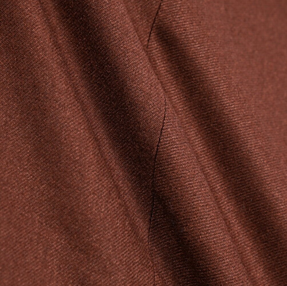 BERWICH “RETRO LONG” ヴァージンウール100% ワンタックスラックス / CANONICO製生地 ワインレッド(red tobacco) 50 | GUARDAROBA MILANO OFFICIAL STORE